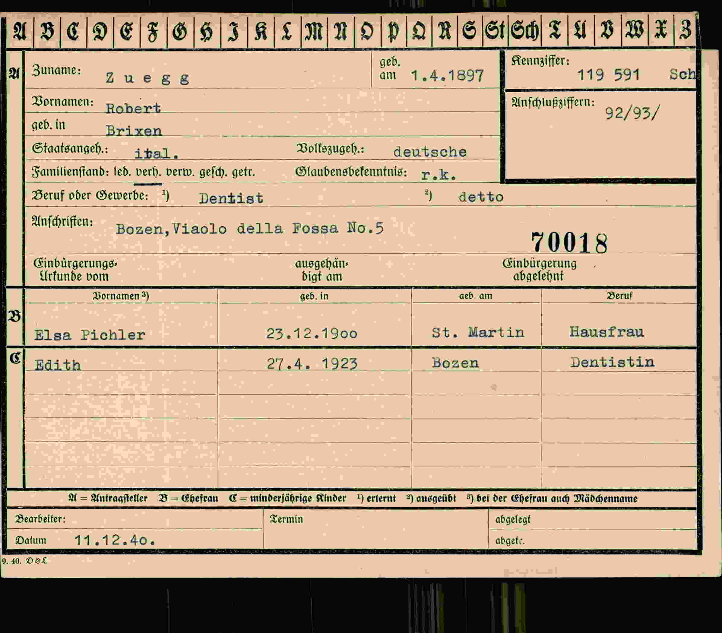 Dokument für Robert Zuegg